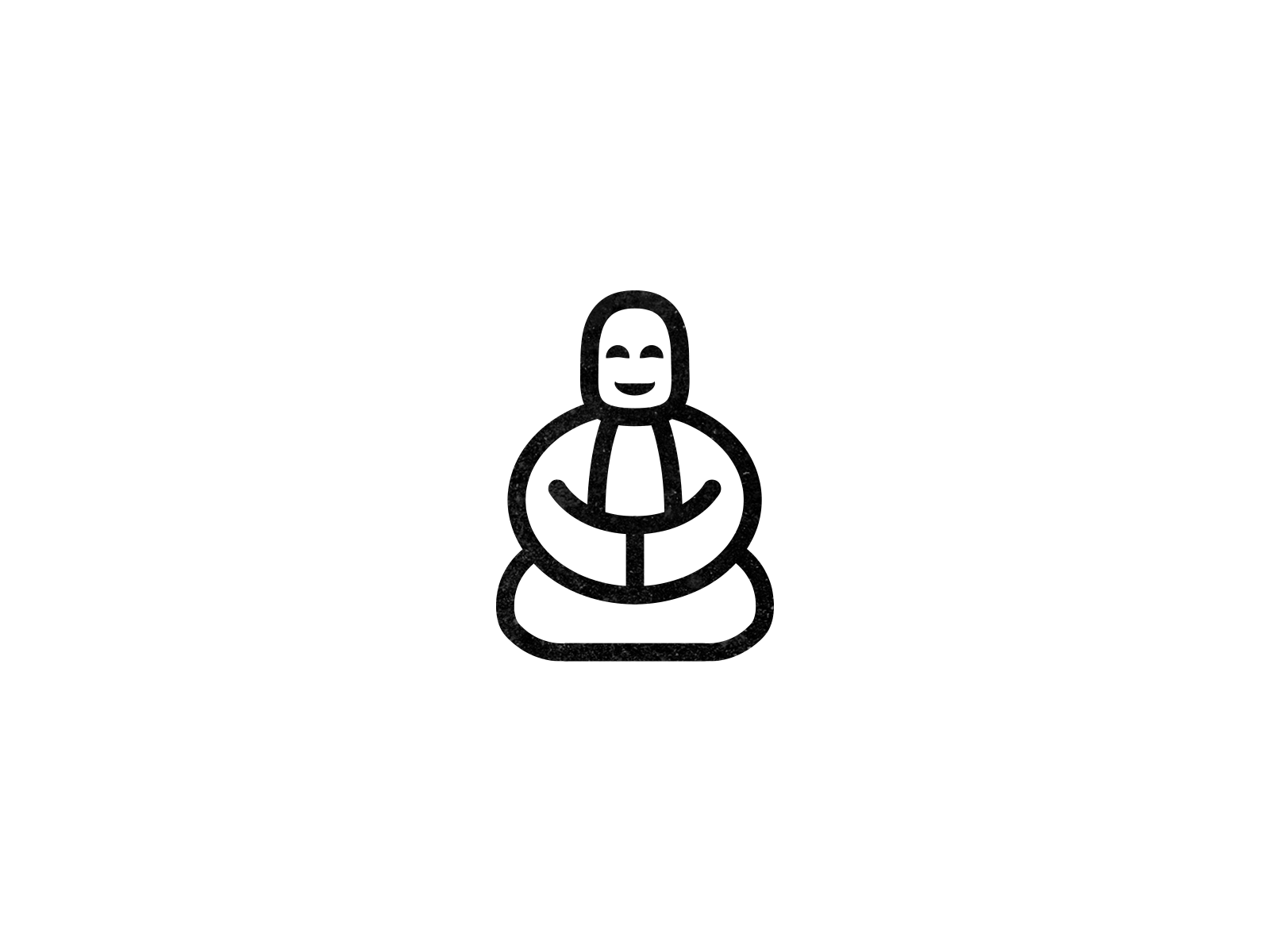 Monk Logo brand branding buddha character design gif illustration logo logo design logo designer mascot monk monoline monoline logo vector zen