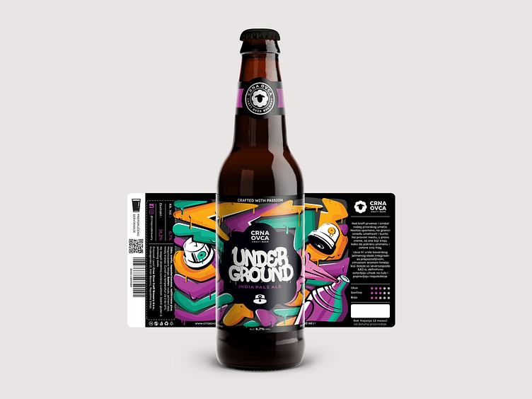 Underground Beer bottle by Aleksandar Savic on Dribbble