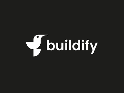 buildify artificial intelligence bird branding build code codiing colibri consulting development digital engineering hummingbird it logo metric technology