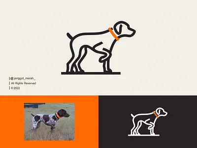 Dog Line Art logo idea animal art awesome brand cat cute design dog happy icon identity inspirations line line art logo mark minimal monoline pet symbol