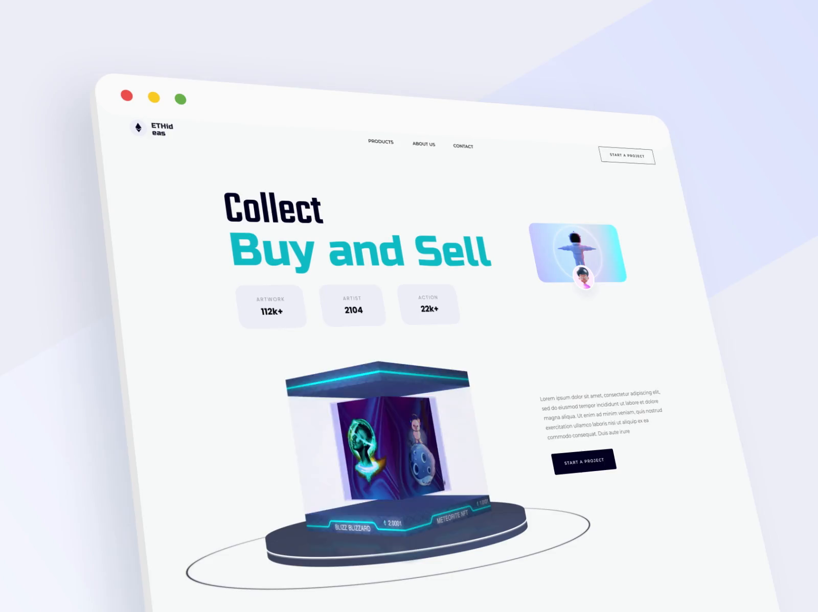 Example of Website Landing Page Design In Wordpress