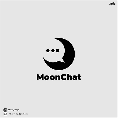 MoonChat LOGO COMBINATIONS apparel brand brand design brand mark branding company design graphic design icon lettering logo logo maker logo mark motion graphics popular symbol top design top logo ui