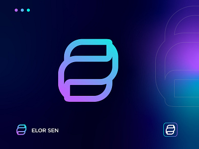 ES LOGO brand identity branding crypto hightech logo design modern logo saas technology