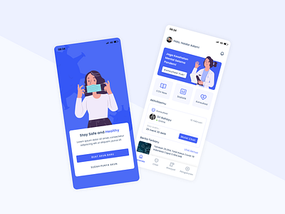 Covid-19 and Mental Care App app covid design health mental ui ux