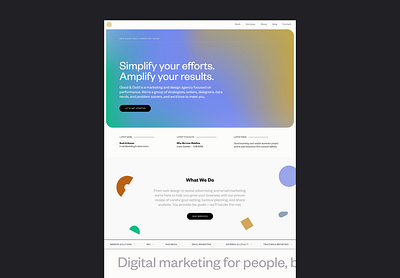 G&G | Website Design agency website figma gradient on scroll animations vibrant colors vibrant website web design webflow