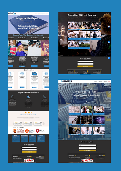 An education service provider's web design branding design graphic design logo typography ui