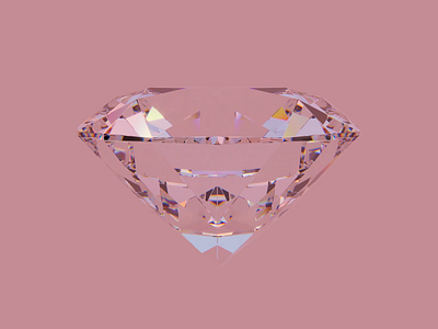 Wedding Diamond 3d animation c4d cinema4d crystal diamond glass illustration love motion design pink redshift visual design web web design wedding