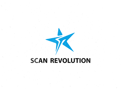 Scan Revolution Logo blue brand branding brandmark clever logo design illustration logo logo design logo designer revolution revolution logo star star logo star mark star symbol symbol vector