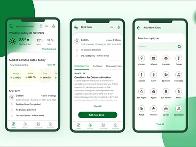Farmer's App concept branding concept farmer app ui ux
