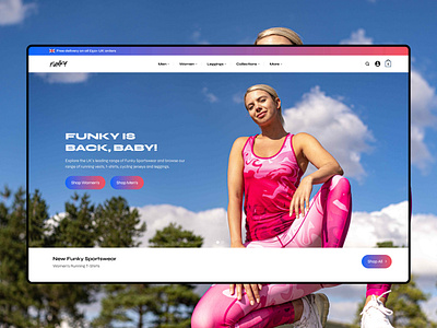 Funky Sportswear - Wordpress Build & Design design ui ux