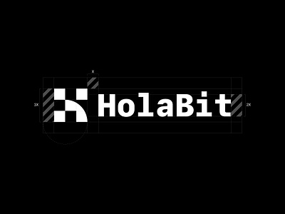 HolaBit binance bit logo bitcoin blockchain branding coin crypto cryptocurrency exchange guide logo minimalism proportion simple trading