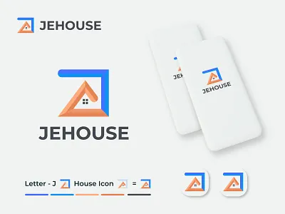 Modern Minimalist Jehouse - Logo Design । Branding abc abstract logo app icon design app logo brand identity brand logo colorful logo family flat logo geometric logo home logo house mark j logo design jehouse logo design logotype minimalist logo modern logo real estate real estate agency
