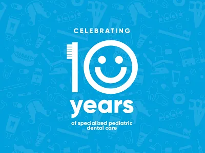 On The Cusp badge blue branding crest dentist illustration lockup logo pattern smile toothbrush typography vector