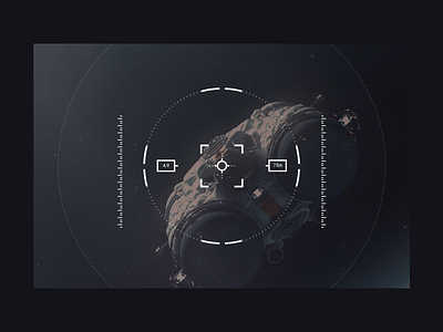 Space HUD futuristic hud interface design product design space ui