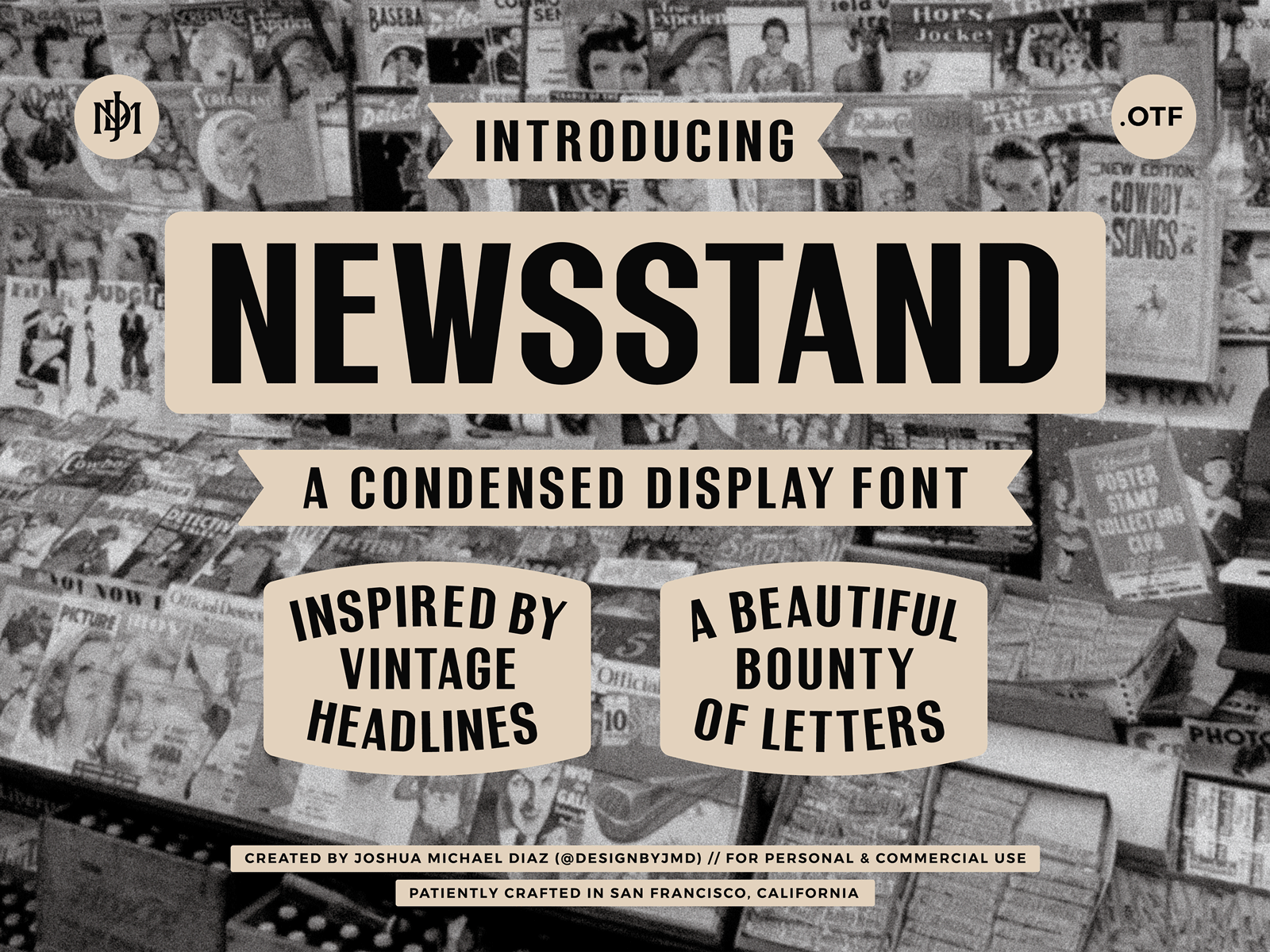 Newsstand Font branding display font fonts graphic design header type headlines font lettering logo logo type minimal type modern font movie font sans serif sans serif font type art type design type designer typeface typography vintage type