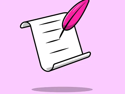 Quill Writing On Paper message