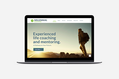 Millennial Coaching Website graphic design web design