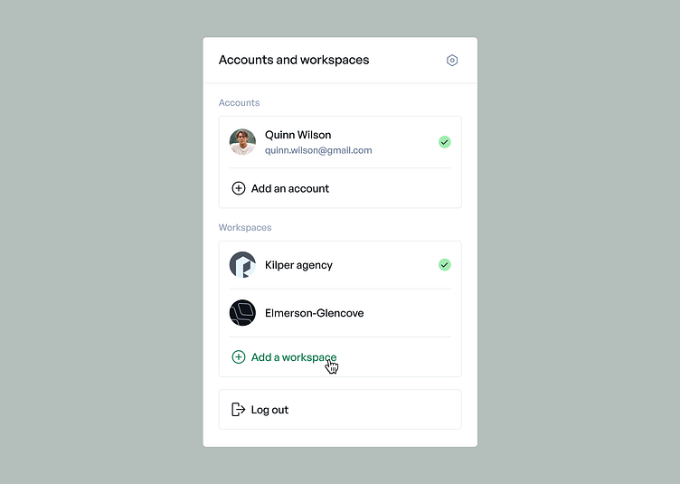 Nook • Workspaces UI elements by Juliette Lagache on Dribbble