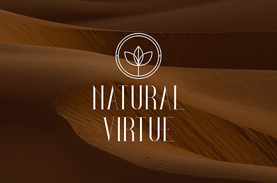 Natural virtue adobe beauty branding cosmetic design graphic design icon logo logofolio mockup natural vector visual woman