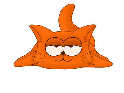 Kitty calm calmness cat colorful funny cat illustration illustrator jpg kitty logo painting print typography