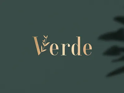 Verde - Logo Design for Organic Skin Care Products design graphic design illustration logo design typography vector