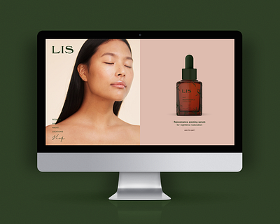 Lis Skincare branding design graphic design illustration logo web design