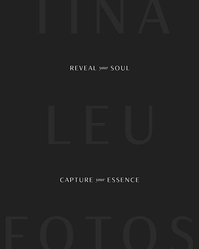 Tina Leu Fotos branding design graphic design logo