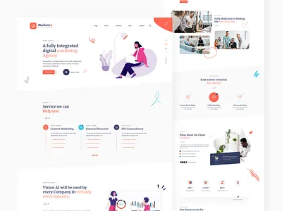 Creative Agency Landing page animation art artist branding creative creative theme designer portfolio graphic design illustrations minimal motion graphics popup builder portfolio theme ui