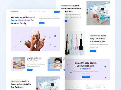 Dental Clinic Landing Page UI buy clinic dental dentist design download hospital kit landing medical page product teeth tooth ui website