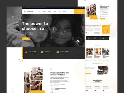 Charity & fund raising landing page charity corona covid donate donation foundation fundraise fundraising green kids ngo non profit nonprofit organization