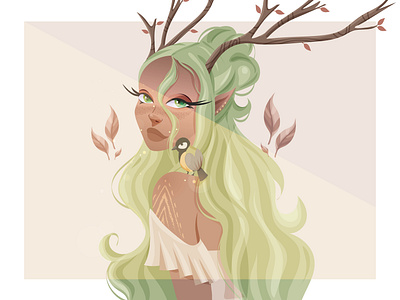 Vector forest nymph adobe adobe illustrator branding design illustration illustrator vector vector illustration