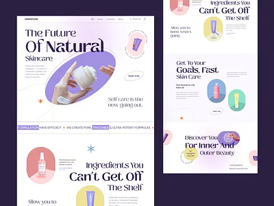 Beauty Product Landing Page beauty product brown cosmetics cosmetology ecommerce landing page makeup ofspace salon shopify skin care skincare website website wellness