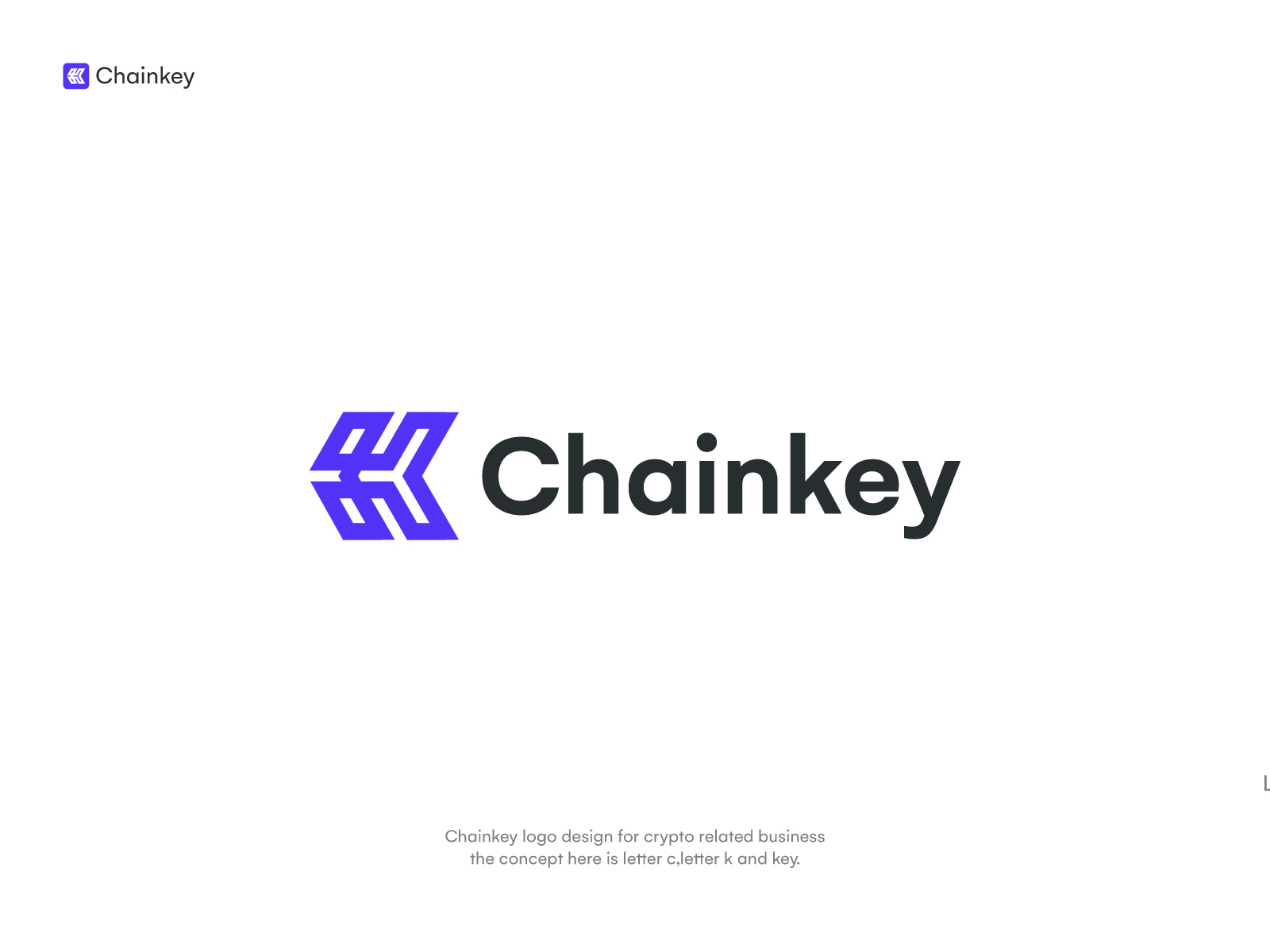 crypto logo design chainkey by MD AL AMIN | LOGO DESIGNER for Fixdpark on  Dribbble
