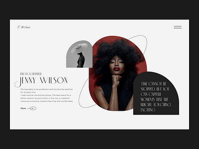 Website of the photographer design photographer ui ux web website for a photographer