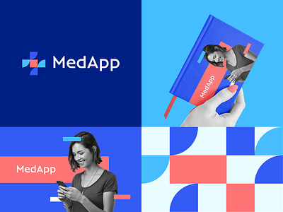 MedApp abstract app branding clever corporate cross crypto design education flat health icon illustration logo mark medical minimal modern nft ui