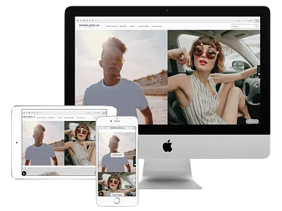 SunglassLA-Shopify Dropshipping Store branding design dropshipping store ecommerce store graphic design logo shopify shopify store website design