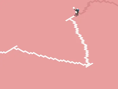 36 Days of Type - V 36 days of type 36 days v 3d 3d type birdseye view dalesbits days of type fun illustration isometric people personal work type type from above v