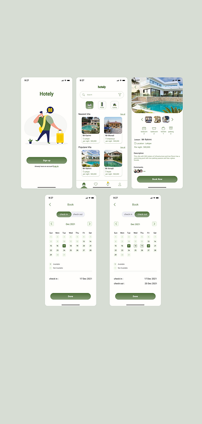 Hotel Booking App app booking hotel design hotel ui ux