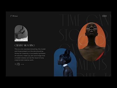 Website of the photographer Jenny Wilson design photographer ui ux web