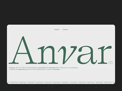 anvarshoe.com art branding concept design logo minimalistic ui web