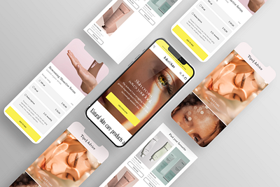 Julia Skin - Beauty App app beauty clean creative ecommerce medical mobile app treatment typography ui ux