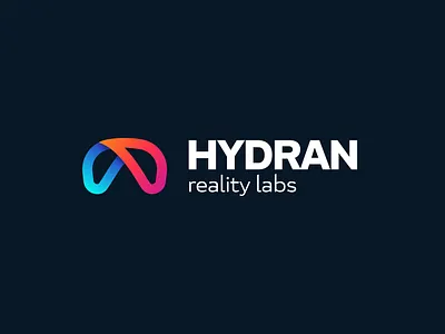 Hydran Reality Labs Logo Design | redwanmunna brandidentity branding creativelogo design logo logocreation logoidea logoideas logomark logos logotype metalogo metaverse modern modernlogo redwanmunna startuplogo techlogo uniquelogo vectorlogo