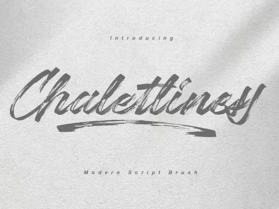(Free Font) Chaletliness | Modern Script Brush branding calligraphy free freefont handwritten lettering script signature typography