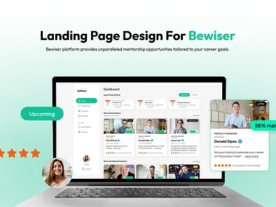 Bewiser- Landing Page design graphic design landing page ui website