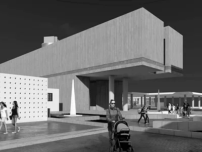Astronomical Museum: Contemporary Gallery 3d architecture illustration lumion render sketchup twinmotion