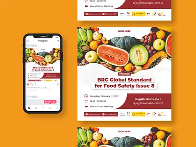 Food Safety | Workshop Poster adobe illustrator advertising branding conference course poster design feed flyer graphic design instagram post online course poster poster design promotion seminars webinar workshop