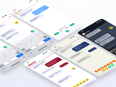 TRACX Feedback Chat Interface chat ui design messenger ui ui user interface web design