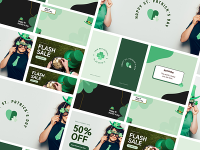 St. Patrick's Day | Canva Templates celebration email header green holiday instagram instagram story instagram template reminder social media social media template st patrick st. patricks day story ad zoom background