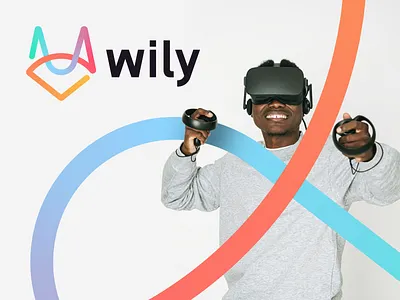 Wily Branding 🦊 👁️ abstract animal branding colorful eye fox game gradient identity illustration line logo mark minimal stroke symbol ui ux vision wily