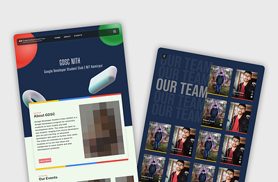GDSC-NITH Website Design design landing page ui website